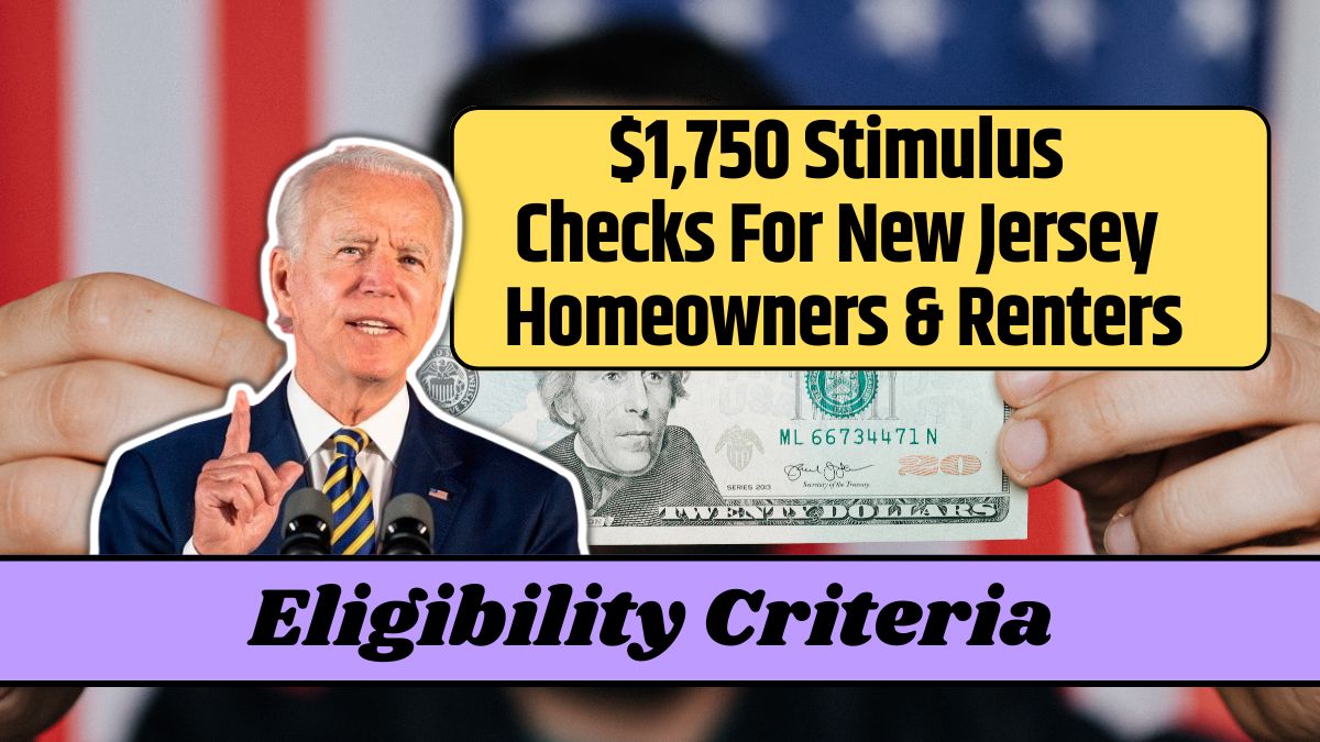 $1,750 Stimulus Checks For New Jersey Homeowners & Renters