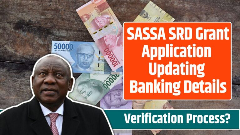 SASSA SRD Grant Application Updating Banking Details