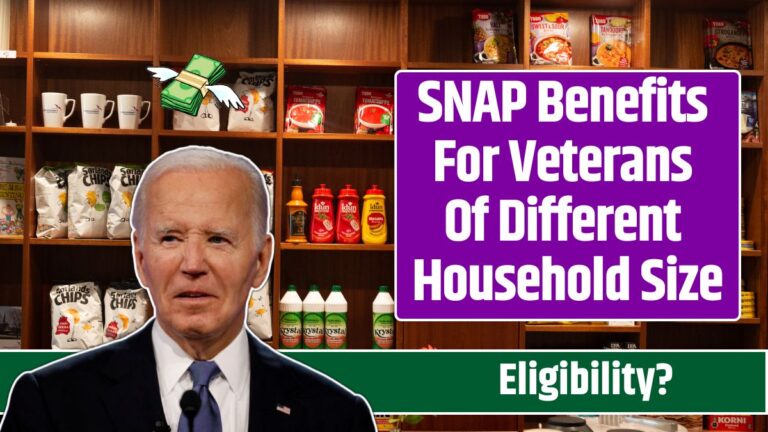 SNAP Benefits For Veterans Of Different Household Size