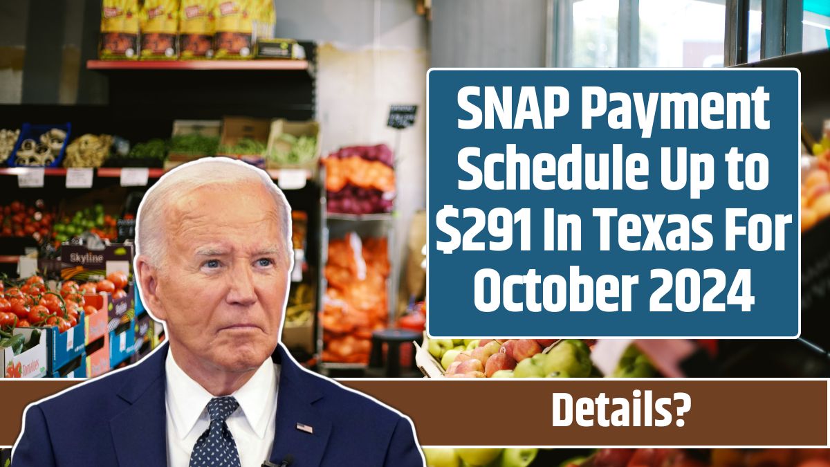 SNAP Payment Schedule Up to $291 In Texas For October 2024